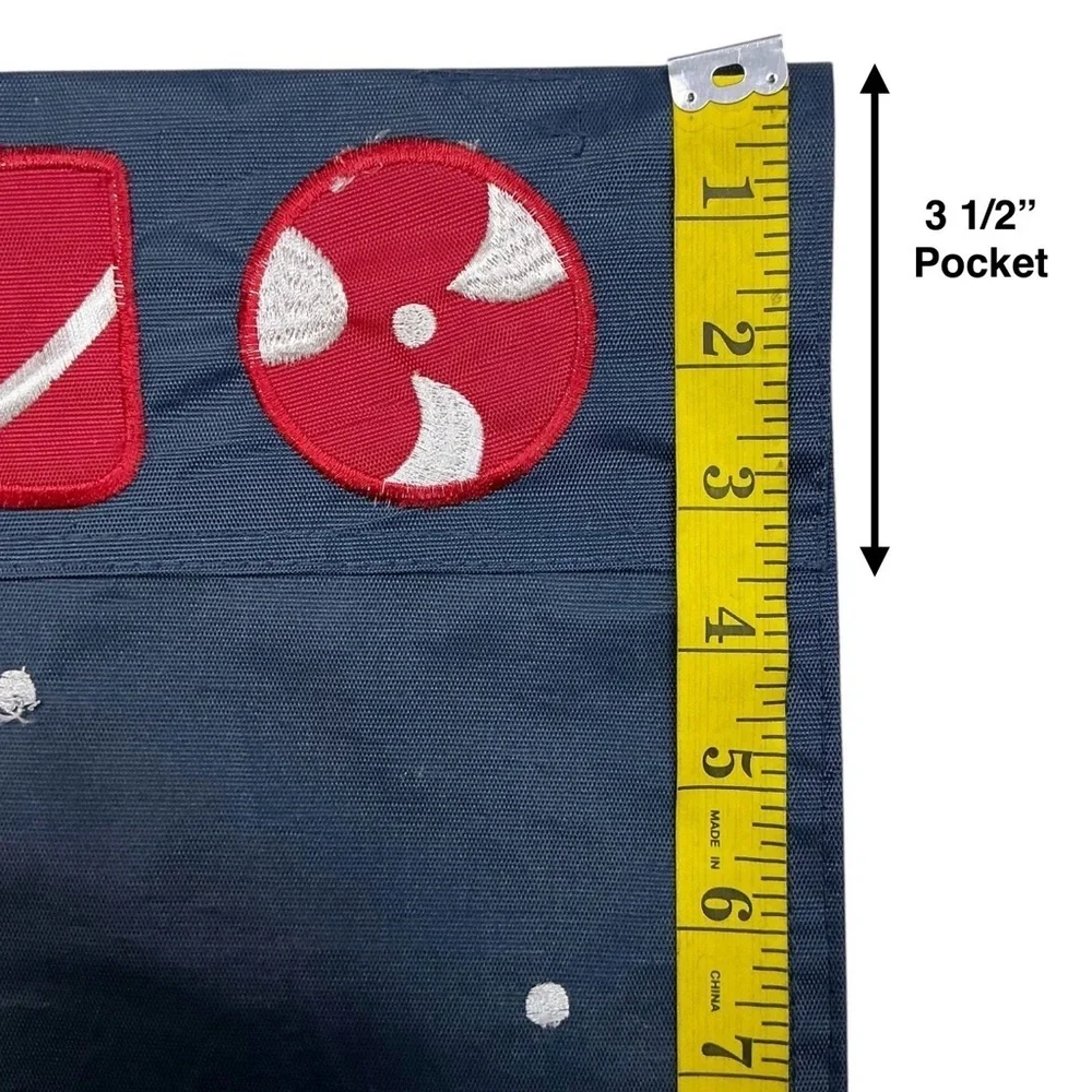 Santa Claus Holiday Flag Nylon Outdoor Decor Reversible Christmas Banner Large